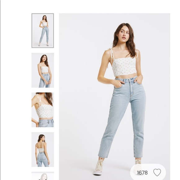 Kendall & Kylie Printed Tie Strap Tank Top - Picture 2 of 5